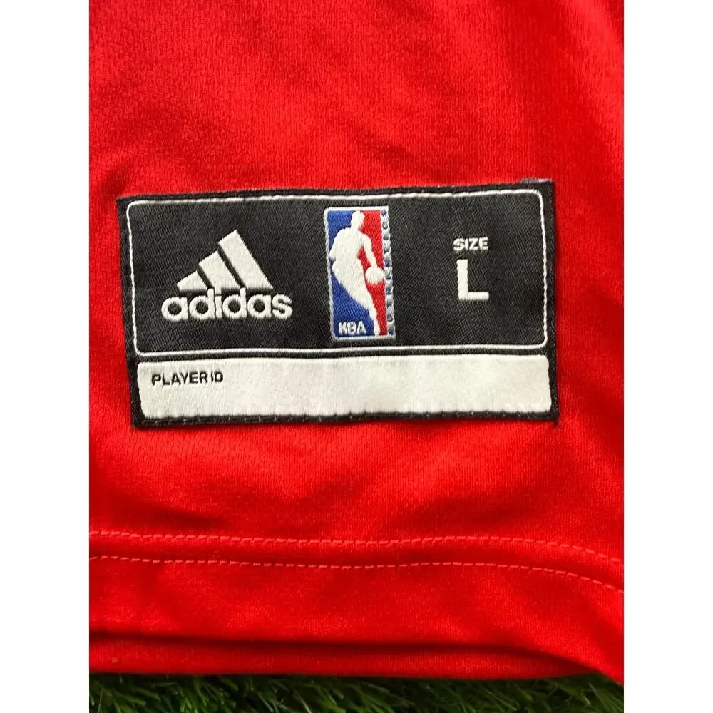 Adidas Kevin Martin Houston Rockets Jersey 12 Men’s Sz L Red NBA Basketball